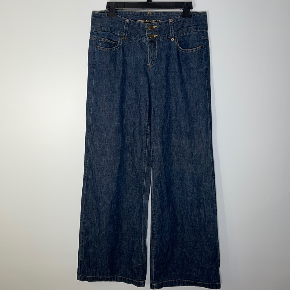 Michael Kors wide leg jeans size 8